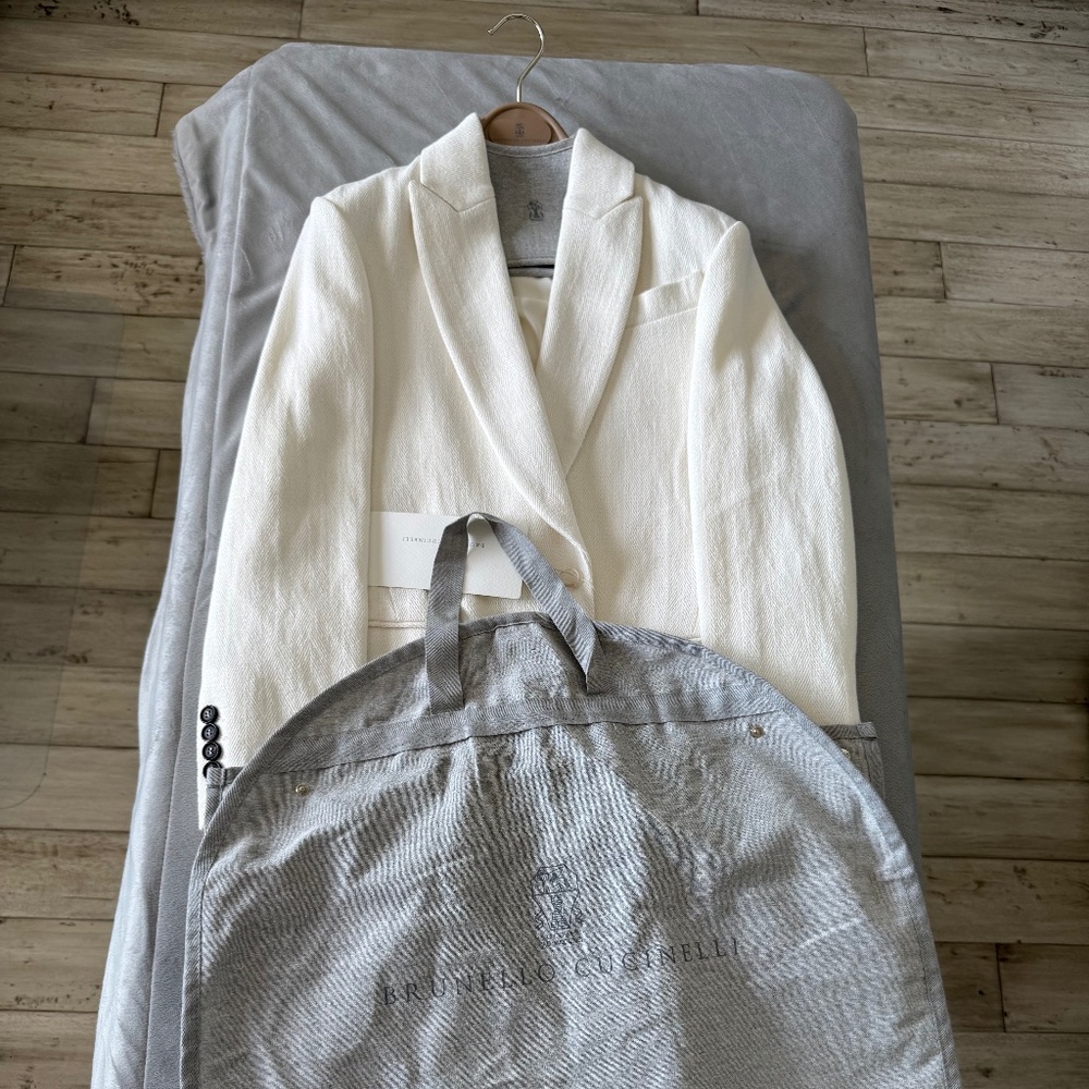 NWT Brunello Cucinelli Cotton Linen Blazer - Picture 16 of 16
